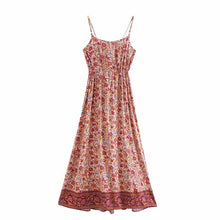 Load image into Gallery viewer, Floral Print,Bohemian Dresses,Boho Maxi Dress