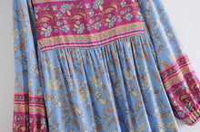 Load image into Gallery viewer, Multi Floral Print ,Bohemian Style ,Boho Maxi Dresses