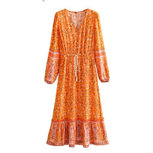 Load image into Gallery viewer, Maxi Dress, Boho Sundress,Floral print