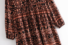 Load image into Gallery viewer, Floral Print ,Boho Maxi Dress, Vintage Sundress