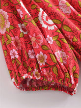 Load image into Gallery viewer, Floral Print,Bohemian Maxi Dress,Boho Sundress