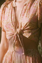 Load image into Gallery viewer, Floral Print,Boho Blouses, Vintage Beach Shirts