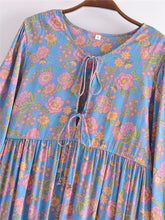Load image into Gallery viewer, Floral print,Bohemian maxi dress,Boho sundress