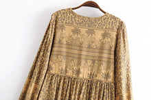 Load image into Gallery viewer, Maxi Dress, Boho Sundress,Leopard Print