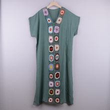 Load image into Gallery viewer, Solid Embroidery, Bohemian Maxi Dress,Boho Sundress