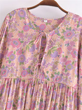 Load image into Gallery viewer, Floral Print,Bohemian Maxi Dress,Boho Sundress
