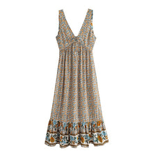 Load image into Gallery viewer, Floral Print,Boho Sundress, Boho Maxi Dress
