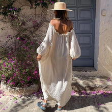 Load image into Gallery viewer, Solid ruffles,Bohemian maxi dress, Boho sundress