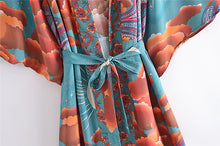 Load image into Gallery viewer, Star and Moon,Bohemian Kimono,Boho Cover-ups