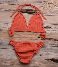 Load image into Gallery viewer, Solid hollow,Bikini Swimsuit , Swim Beachwear