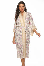 Load image into Gallery viewer, Boho Kimono,Beach Robe,Floral Print