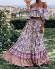 Load image into Gallery viewer, Boho Sets,Maxi Skirt and Tops, Wild Flower