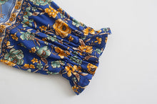 Load image into Gallery viewer, Floral Print,Bohemian Mini Dress,Boho Sundress