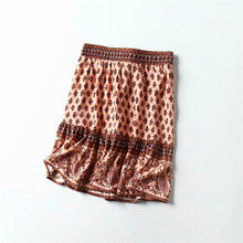 Load image into Gallery viewer, Boho Skirt, Mini Skirt, Wild Flower