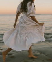 Load image into Gallery viewer, White Ruffles,Bohemian Sundress,Boho Maxi Dress