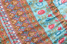 Load image into Gallery viewer, Floral peacock printed ,Boho skirt ,Vintage Maxi skirt