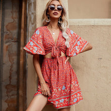 Load image into Gallery viewer, Hollow Out Two Piece Outfits , Boho Sets