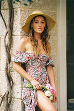 Load image into Gallery viewer, Boho Dress,Off Shoulder Sundress,Beach Midi Dress