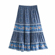 Load image into Gallery viewer, Boho Skirt, Midi Skirt, Wild Flower