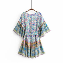 Load image into Gallery viewer, Mini Dress, Boho Sundress,Floral Print