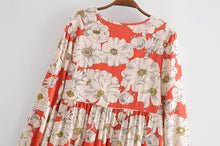 Load image into Gallery viewer, Maxi Dress, Boho Sundress,Floral print