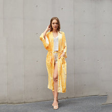 Load image into Gallery viewer, Floral print,Bohemian maxi dress,Boho kimono