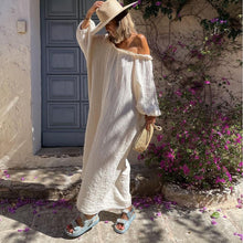 Load image into Gallery viewer, Solid ruffles,Bohemian maxi dress, Boho sundress