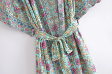 Load image into Gallery viewer, Bohemian Printed Rayon Kimono Robe - Long Floral Summer Cardigan Cover-Up
