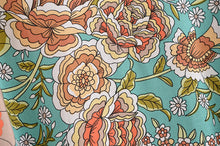 Load image into Gallery viewer, Horse Floral print , Bohemian kimono ,Boho cover-ups