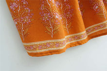 Load image into Gallery viewer, Strap Mini Dress, Boho Dress,Floral Print