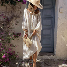 Load image into Gallery viewer, Solid ruffles,Bohemian maxi dress, Boho sundress