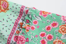 Load image into Gallery viewer, Floral Print, Off Shoulder Maxi Dress,Boho Dress