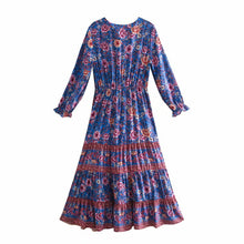 Load image into Gallery viewer, Maxi Dress, Boho Sundress,Floral Print