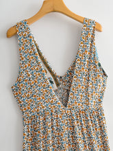 Load image into Gallery viewer, Floral Print,Boho Sundress, Boho Maxi Dress