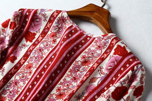 Load image into Gallery viewer, Boho Blouse, Vintage Blouse,Rose Floral Tops