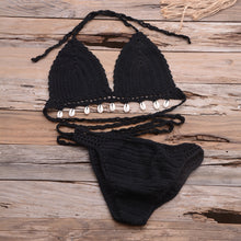 Load image into Gallery viewer, Hollow Tassel,Bikini Swimsuit ,Biquini Swim Beachwear