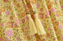 Load image into Gallery viewer, Yellow floral print , Bohemian skirt , Boho Maxi Skirt