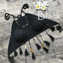 Load image into Gallery viewer, Hollow Out Tassel ,Sexy Crop Tops