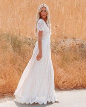 Load image into Gallery viewer, Lace Hollow Out, Bohemian Maxi Dress,Boho Dresses