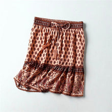 Load image into Gallery viewer, Boho Skirt, Mini Skirt, Wild Flower