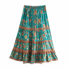 Load image into Gallery viewer, Boho Skirt, Maxi Skirt, Wild Flower