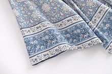 Load image into Gallery viewer, Porcelain Floral print ,Bohemian Cover-ups ,Boho Kimono