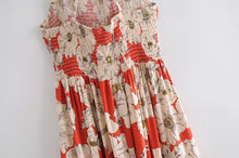 Load image into Gallery viewer, Floral Print,Vintage Sundress,Boho Maxi Dress