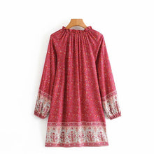 Load image into Gallery viewer, Mini Dress, Boho Sundress,Floral print