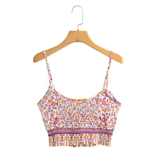 Load image into Gallery viewer, Boho Sets, Pink Floral Print ,Pants and Tops