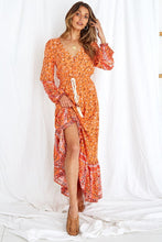 Load image into Gallery viewer, Maxi Dress, Boho Sundress,Floral print