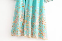 Load image into Gallery viewer, Floral Print,Bohemian Midi Sundress,Boho Dress