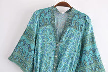 Load image into Gallery viewer, Floral Print , Bohemian Sundress,Boho Maxi Dress