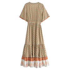 Load image into Gallery viewer, Floral Print,Bohemian Maxi Dress,Boho Dresses Robe