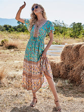 Load image into Gallery viewer, Boho Dress ,Floral Print ,Maxi Dress